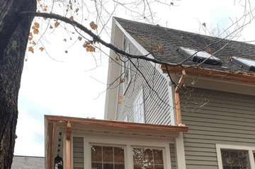 Gutter cleaning during autumn falls and spring