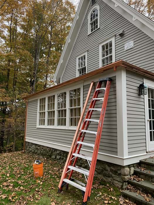 custom gutter installation by Gutter Masters of New England