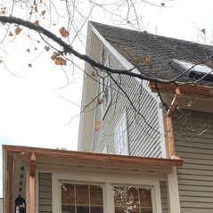 Gutter cleaning during autumn falls and spring